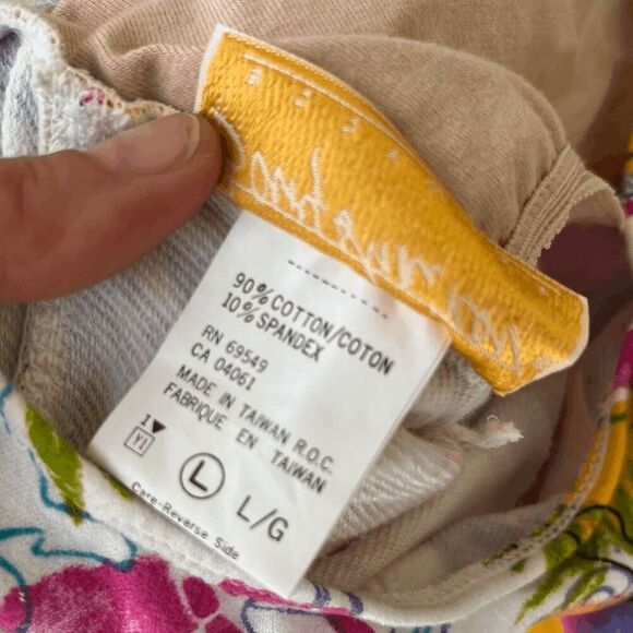 RARE 1980s Bony Shrikov Bodywear Floral Print Jumpsuit, Size L, Excellent Condit - Picture 9 of 10